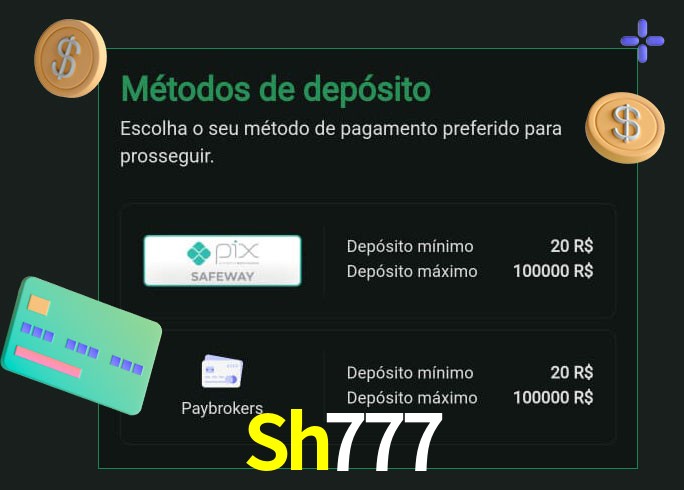 O cassino Sh777 oferece uma grande variedade de métodos de pagamento